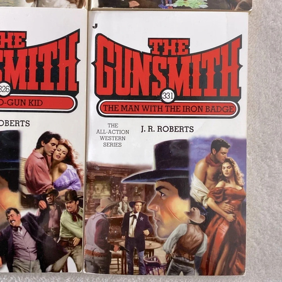 Vintage The Gunsmith  All Action Western Romance Novel x4 - Picture 4 of 14